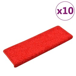 vidaXL Stufenmatten 10 Stk. 65x21x4 cm Rot