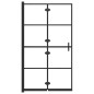 vidaXL Faltbare Duschkabine ESG 80x140 cm Schwarz vidaXL Faltbare Duschkabine ESG 80x140 cm Schwarz