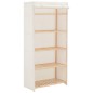Kleiderschrank Weiß 79 x 40 x 170 cm Stoff Kleiderschrank Weiß 79 x 40 x 170 cm Stoff