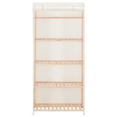 Kleiderschrank Weiß 79 x 40 x 170 cm Stoff