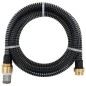 vidaXL Saugschlauch mit Messing-Anschlüssen Schwarz 1,1" 20 m PVC vidaXL Saugschlauch mit Messing-Anschlüssen Schwarz 1,1" 20 m PVC