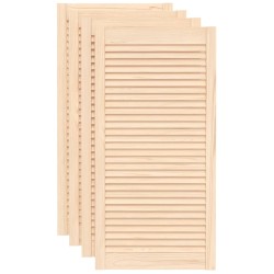 vidaXL Lamellentüren 4 Stk. Massivholz Kiefer 99,3x49,4 cm
