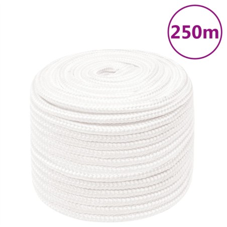 vidaXL Bootsseil Weiß 14 mm 250 m Polypropylen