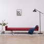 Schlafsofa mit Armlehnen Weinrot Polyester Schlafsofa mit Armlehnen Weinrot Polyester