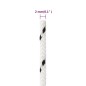 vidaXL Bootsseil Geflochten Weiß 2 mmx250 m Polyester vidaXL Bootsseil Geflochten Weiß 2 mmx250 m Polyester