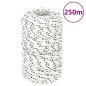 vidaXL Bootsseil Geflochten Weiß 2 mmx250 m Polyester vidaXL Bootsseil Geflochten Weiß 2 mmx250 m Polyester