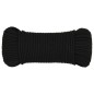 vidaXL Arbeitsseil Schwarz 5 mm 100 m Polyester vidaXL Arbeitsseil Schwarz 5 mm 100 m Polyester