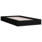 vidaXL Massivholzbett Schwarz 75x190 cm vidaXL Massivholzbett Schwarz 75x190 cm