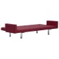 Schlafsofa mit Armlehnen Weinrot Polyester Schlafsofa mit Armlehnen Weinrot Polyester