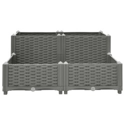 vidaXL Hochbeet 80x80x38 cm Polypropylen