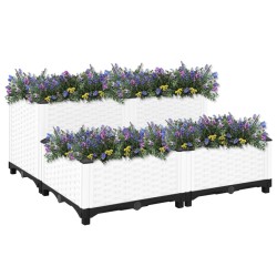 vidaXL Hochbeet 80x80x38 cm Polypropylen