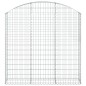 vidaXL Gabione mit Hochbogen 150x30x140/160 cm Verzinktes Eisen vidaXL Gabione mit Hochbogen 150x30x140/160 cm Verzinktes Eisen