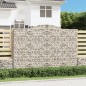 vidaXL Gabione mit Hochbogen 300x30x200/220 cm Verzinktes Eisen vidaXL Gabione mit Hochbogen 300x30x200/220 cm Verzinktes Eisen