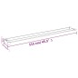 vidaXL Duschablage für Begehbare Dusche Chrom 115 cm Aluminium