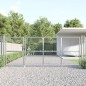vidaXL Mesh-Gartentor Silbern 350x175 cm Verzinkter Stahl vidaXL Mesh-Gartentor Silbern 350x175 cm Verzinkter Stahl
