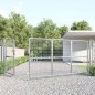 vidaXL Mesh-Gartentor Silbern 350x175 cm Verzinkter Stahl vidaXL Mesh-Gartentor Silbern 350x175 cm Verzinkter Stahl