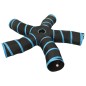 vidaXL Katzentunnel 5-Wege Schwarz und Blau 25 cm Polyester vidaXL Katzentunnel 5-Wege Schwarz und Blau 25 cm Polyester