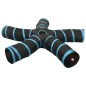 vidaXL Katzentunnel 5-Wege Schwarz und Blau 25 cm Polyester vidaXL Katzentunnel 5-Wege Schwarz und Blau 25 cm Polyester