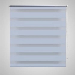 Doppelrollo Seitenzug 100 x 175 cm weiß