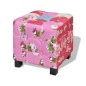 vidaXL Französischer Sessel mit Fußhocker Patchwork-Design vidaXL Französischer Sessel mit Fußhocker Patchwork-Design