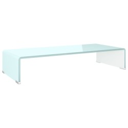 vidaXL TV-Aufsatz/Monitorerhöhung Glas Grün 70x30x13 cm
