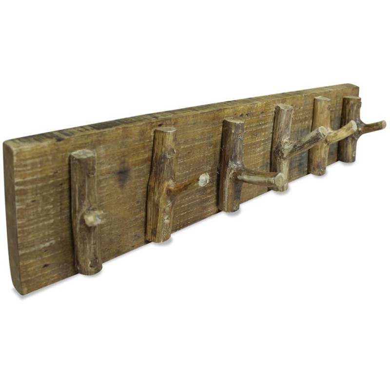 vidaXL Garderobenleiste Altholz Massiv 60 x 15 cm vidaXL Garderobenleiste Altholz Massiv 60 x 15 cm