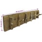 vidaXL Garderobenleiste Altholz Massiv 60 x 15 cm vidaXL Garderobenleiste Altholz Massiv 60 x 15 cm