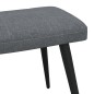 vidaXL Relaxsessel mit Hocker Dunkelgrau Stoff vidaXL Relaxsessel mit Hocker Dunkelgrau Stoff
