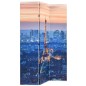 vidaXL Raumteiler klappbar 120 x 170 cm Paris bei Nacht vidaXL Raumteiler klappbar 120 x 170 cm Paris bei Nacht