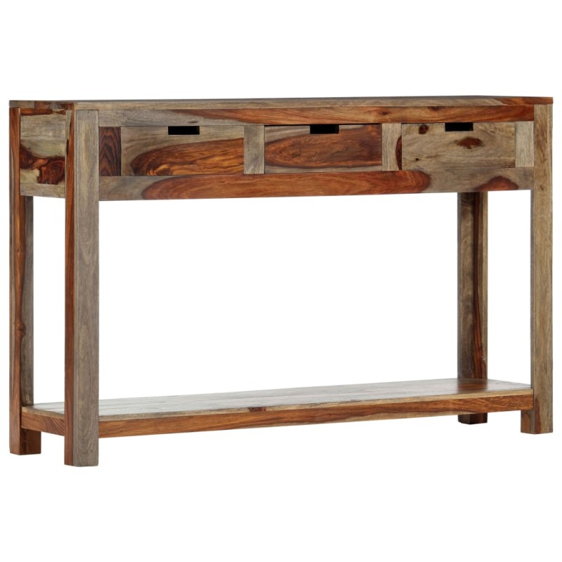 vidaXL Konsolentisch mit 3 Schubladen 120x30x75 cm Massivholz vidaXL Konsolentisch mit 3 Schubladen 120x30x75 cm Massivholz