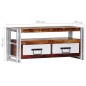 vidaXL TV-Schrank 90x30x40 cm Altholz Massiv vidaXL TV-Schrank 90x30x40 cm Altholz Massiv