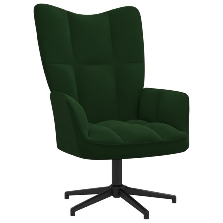 vidaXL Relaxsessel Dunkelgrün Samt