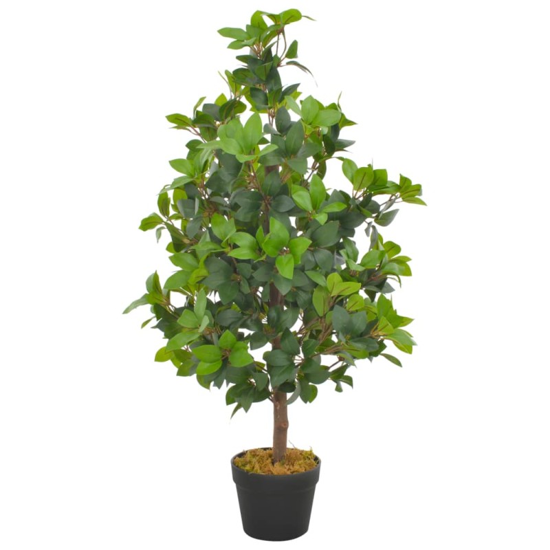 vidaXL Künstliche Pflanze Lorbeerbaum mit Topf Grün 90 cm vidaXL Künstliche Pflanze Lorbeerbaum mit Topf Grün 90 cm