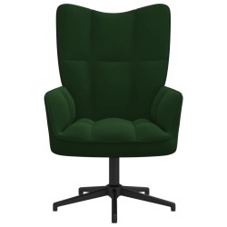 vidaXL Relaxsessel Dunkelgrün Samt