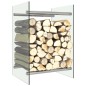 vidaXL Brennholzregal Transparent 40 x 35 x 60 cm Glas vidaXL Brennholzregal Transparent 40 x 35 x 60 cm Glas