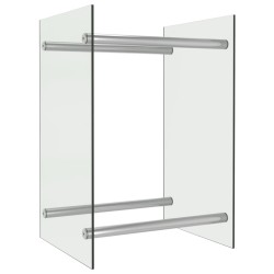 vidaXL Brennholzregal Transparent 40 x 35 x 60 cm Glas