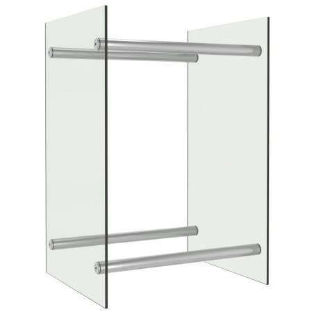 vidaXL Brennholzregal Transparent 40 x 35 x 60 cm Glas