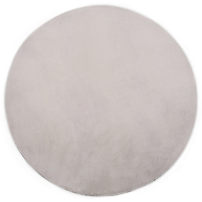 vidaXL Teppich 160 cm Kunstkaninchenfell Grau vidaXL Teppich 160 cm Kunstkaninchenfell Grau
