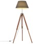 vidaXL Stativlampe Honigbraun und Schwarz Teak Massivholz 141 cm vidaXL Stativlampe Honigbraun und Schwarz Teak Massivholz 141 cm