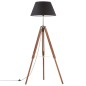 vidaXL Stativlampe Honigbraun und Schwarz Teak Massivholz 141 cm vidaXL Stativlampe Honigbraun und Schwarz Teak Massivholz 141 cm