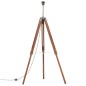 vidaXL Stativlampe Honigbraun und Schwarz Teak Massivholz 141 cm vidaXL Stativlampe Honigbraun und Schwarz Teak Massivholz 141 cm