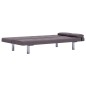 vidaXL Schlafsofa mit zwei Kissen Taupe Polyester vidaXL Schlafsofa mit zwei Kissen Taupe Polyester