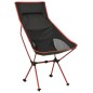 vidaXL Klappbarer Campingstuhl PVC und Aluminium Schwarz vidaXL Klappbarer Campingstuhl PVC und Aluminium Schwarz
