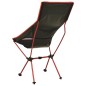 vidaXL Klappbarer Campingstuhl PVC und Aluminium Schwarz vidaXL Klappbarer Campingstuhl PVC und Aluminium Schwarz