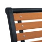vidaXL Gartenstühle 2 Stk. Stahl und WPC Schwarz und Braun vidaXL Gartenstühle 2 Stk. Stahl und WPC Schwarz und Braun