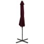 vidaXL Ampelschirm mit Mast und LED-Beleuchtung Bordeauxrot 300 cm vidaXL Ampelschirm mit Mast und LED-Beleuchtung Bordeauxrot 300 cm