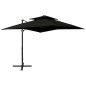 vidaXL Ampelschirm mit Lüftung 250x250 cm Schwarz vidaXL Ampelschirm mit Lüftung 250x250 cm Schwarz