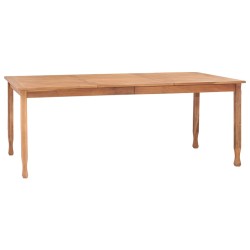 vidaXL Garten-Esstisch 200x100x75 cm Teak Massivholz