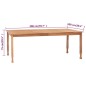 vidaXL Garten-Esstisch 200x100x75 cm Teak Massivholz vidaXL Garten-Esstisch 200x100x75 cm Teak Massivholz