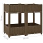 vidaXL Hochbeet 80x40x71 cm Polypropylen vidaXL Hochbeet 80x40x71 cm Polypropylen